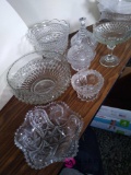 Miscellaneous cut glass and crystal lot