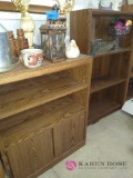 Wooden stand and bookcase