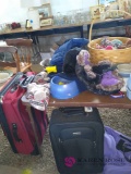 Card table, luggage, pet supplies