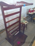 Toddler bed and wooden high chair