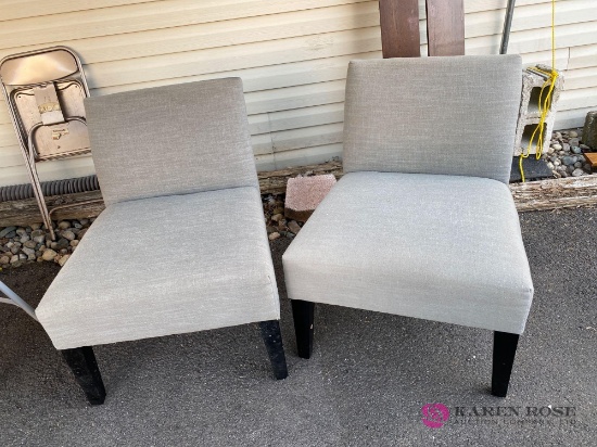 Two nice contemporary side chairs