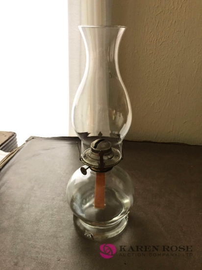 14 Vintage Oil Lamp with chimney