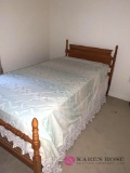 Twin bed wooden head and footboard