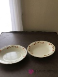 2- Hall Jewel Tea serving bowls 10 1/2