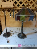 Two lamps approximately 26 inches tall