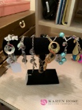 Six bead and charm bracelets