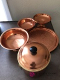 5- pieces Copper Clan ice bucket plates