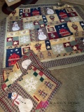 Winter quilt with matching pillowcases