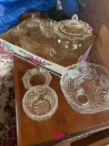 Clear cut glass lot