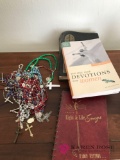 Religious items crosses books etc