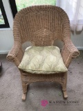 Wicker rocking chair