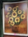 O1 - Sunflower Picture and Coat Stand