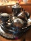 D1 Lot of Silverplated serving pieces