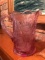 D1 vintage Purple Glass pitcher 6 1/4 inches