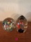 D1 Lot of 2 paperweights