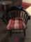 Black painted wooden chair