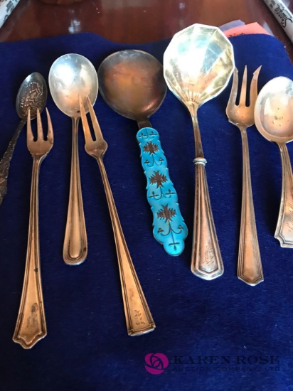 8- pieces of sterling silver serving pieces