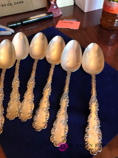 6- Sterling Silver serving spoons