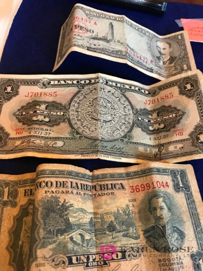 Foreign paper dollars