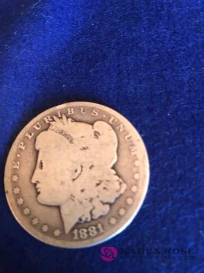 1881-0 Morgan Dollar