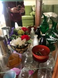 F1 Lot of assorted glassware and Silverplated dishes