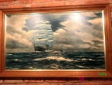 D1 Ship framed picture signed