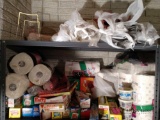 Paper towels, plasticware, Ziploc bags, and more