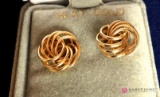 14 kt gold ear rings