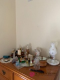 B1 Bedroom lamp perfume bottles and other miscellaneous