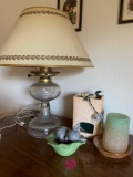 Vintage lamp and other Decour