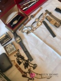 Lot of watches,lighters and watch fobs