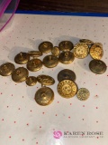 Lot of 21 early Cleveland police buttons