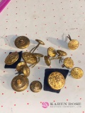 Lot of 15 police buttons early 1900s