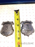 2-obsolete Fairview village police badges