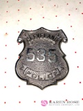 Obsolete Cleveland police badge number 535