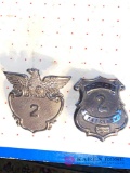 2-obsolete Fairview village police badges