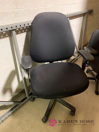 Large black computer chair