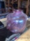 7 inch pink blown glass vase signed looks like labino or lonsway