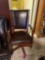 Wood framed office chair