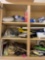 Three cabinets of household tools and miscellaneous