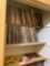 500+ records back entryway closet