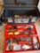 Rubbermaid 24 inch tool box with contents