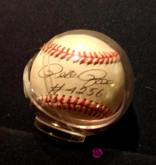 Pete Rose signed baseball