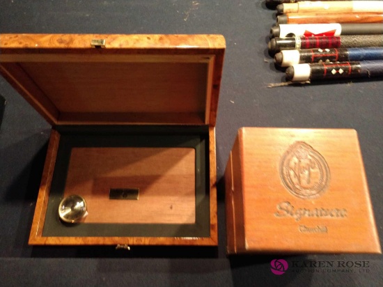 Cigar humidor and box