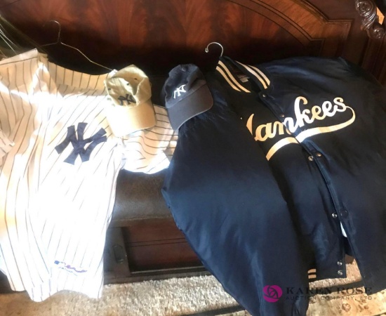 New York Yankees jacket,shirt and 2- hats
