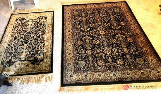 Pair of throw rugs