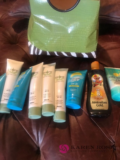 Lot of Hempz sun blocker