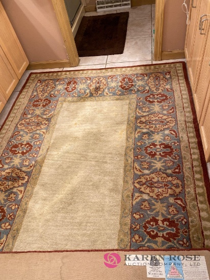 Area rug in the bathroom upstairs