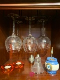 Kitchen wine glasses and miscellaneous