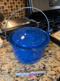 Blue Pot with lid